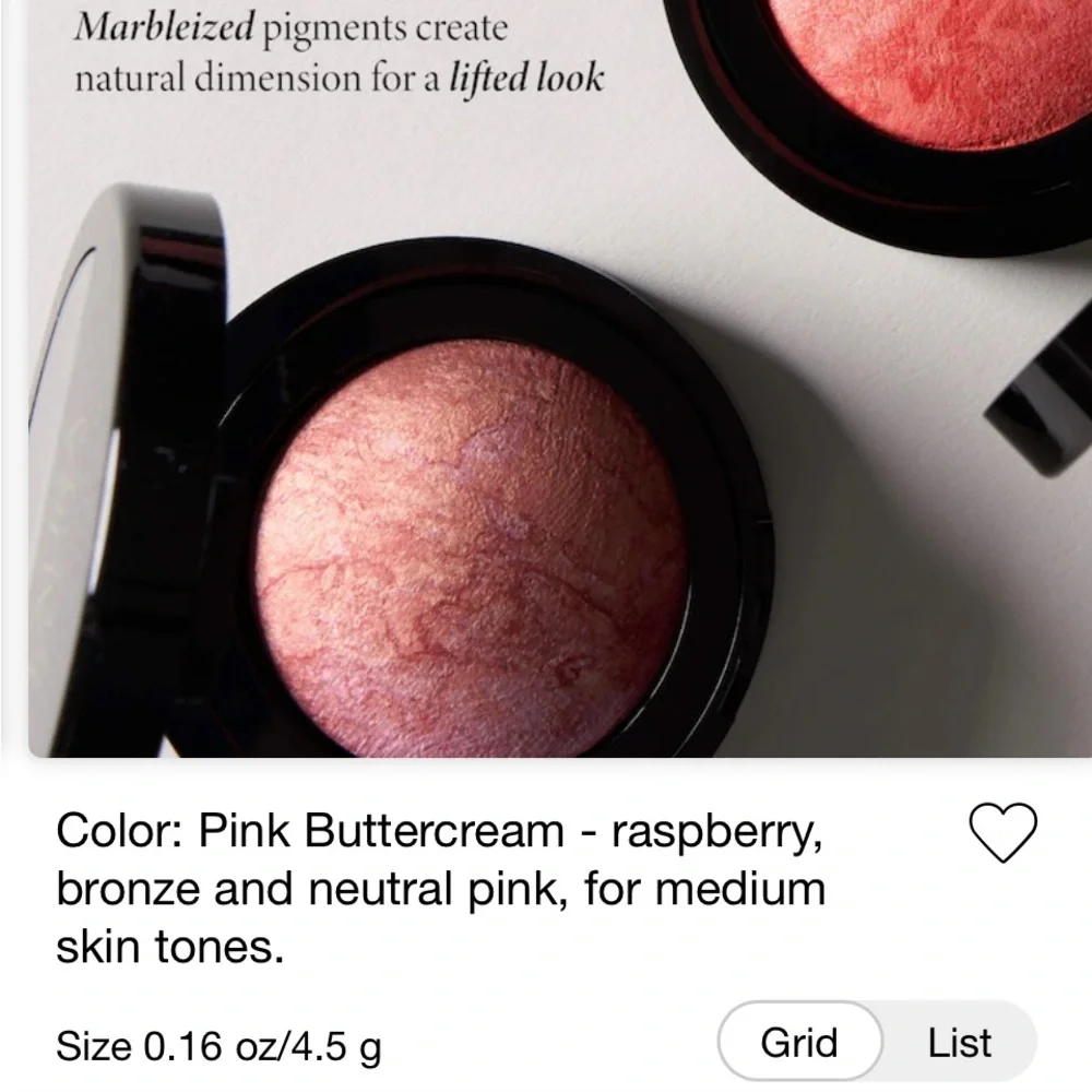 Laura Geller Baked Blush -N- Brighten Pink Buttercream (Made in Italy .